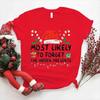 Camiseta de moda para mujer, divertida, "Olvídate del regalo oculto", camiseta navideña, blusa para mujer