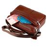 Bolsa Cruzada Nueva de Cuero de Vaca de Capa Superior para Hombres y Mujeres, Bolso de Mano, Bolso de Hombro, Maletín Multifuncional de Negocios para Recolección de Dinero