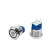 Interruptor de botón metálico Beiyue Nuevo 22 mm con luz LED impermeable botón de inicio de auto-reinicio/auto-enclavamiento doble cuchilla