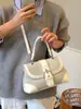 Bolsa de Ombro Transversal Feminina Suede Versátil Moda Exquisita Casual Simples Estilo Estrangeiro Estilo Coreano 2025