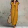 Sitios Web Independientes Europeos y Americanos Amazon Aliexpress Vestido Largo de Verano y Primavera 2026 con Mangas Acampanadas Estilo Bohemio