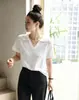 Camisa Polo de Seda Gelada de Manga Curta Tricô Estilo Novo Hong Kong e American Apparel