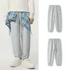 Ropa Infantil Balabala Pantalones para Niños Pantalones Deportivos Infantiles para Niñas Otoño 2025 Nuevos Pantalones Largos para Niños Pequeños Padre-Hijo Modernos
