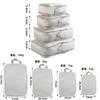 Set de Cuatro Piezas de Bolsa Organizadora de Ropa para Maleta de Gran Capacidad para Viajes de Negocios Bolsa Portátil Comprimida para Almacenamiento de Ropa Interior de Viaje