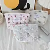 Bolsa de Algodón Acolchada Estilo Coreano Linda para Labiales, Cartera Dulce para Damas, Neceser Portátil, Bolsa de Maquillaje