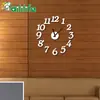 Reloj de pared creativo DIY, reloj de pared con pegatinas, una generación de reloj de pared con decoración digital tridimensional silencioso