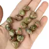 Colgante de piedra ojo de tigre amatista natural de 15 mm con agujero pasante corazón de melocotón amor para pulsera collar DIY accesorios al por mayor