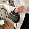 Bolso Pequeño Textil Transfronterizo para Mujer Primavera y Verano Combinable 2025 Nuevo Popular Bolso de Hombro Cruzado Portátil Bolso Kelly Platino