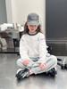 Camiseta Blanca de Manga Larga para Niñas Top Infantil Camiseta Base Ropa para Niños Grandes Ropa Interior Estilo Nuevo de Primavera 2025 para Niña
