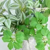 2026 Acessórios de Parede de Plantas Artificiais Estilo Nórdico Amazon para Decoração de Sala de Estar Varanda Folhas Laranja