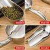 Pala de acero inoxidable pala para hielo engrosada pala para harina de grano granos de comida pala para palomitas de maíz semillas de melón puesto pala para hielo universal