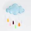 Tecido Não Tecido Nuvem Gota de Chuva Decorações Penduradas para Quarto Infantil Suprimentos para Festa de Aniversário Decorações de Barraca Decoração de Nuvem Branca Interior