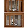 Accesorios para ventana plegable de empujar y tirar izquierda y derecha ventanas de madera maciza puertas plegables deslizantes riel colgante riel ventanas de madera juego completo herrajes universal