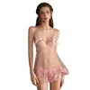Lencería Transparente con Escote Abierto, Pijama de Encaje tipo Campana para Parejas, Bata Qqny, Efecto Adelgazante para Pechos Pequeños, Lencería Erótica de Tallas Grandes