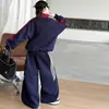 Conjunto de outfit otoño e invierno para niñas 2026, conjunto deportivo casual tipo coreano con bloques de color para niñas mayores