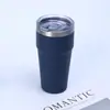 Taza de coche de doble capa de acero inoxidable personalizada con pajilla, aislada para mantener las bebidas calientes o frías, vaso de cerveza resistente al hielo, taza termo portátil para coche