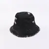 Fábrica de Chapéus de Pescador de Algodão Em Estoque Chapéus Bucket de Jeans Rasgado Dopamina Chapéus Bucket Estilo Coreano Primavera e Outono Atacado Dropshipping