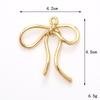 Nuevo Metal Pintado Corte Cinta Lazo Accesorios para Joyería DIY Versátil Ins Llavero de Coche Accesorios
