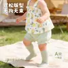 Falda con tirantes para niña, Nuevo vestido de verano para niños, Chaleco floral de algodón puro para niña, Conjunto sin mangas para bebé