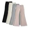 Calça Flare Sexy Slim-Fit Hot Girl 2026 Nova Alta Elasticidade Emagrecedora Engrossada Casual Alongadora de Pernas Calça Esportiva