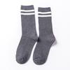 Nuevos calcetines de algodón japoneses de dos rayas para mujer, gruesos, a rayas, Joker, casual, calcetines coreanos al por mayor