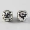 Liga Prata Xizang Retrô Contas Redondas Pixiu DIY Joias Pixiu Costas Nuvem Obsidiana Pulseira Acessórios de Joias