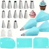 Amazon Juego de 21 Boquillas para Manga Pastelera Boquillas para Decorar Pasteles Mangas Pasteleras de EVA Raspador de Crema
