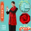 Bufanda Roja China con Logo Personalizado para la Reunión Anual de Adoración a los Ancestros, Bordada y Estampada para Celebraciones, Bufanda Bordada de Cachemir Sintético
