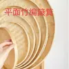 Productos de Tejido de Bambú, Colador de Bambú, Cesta de Secado Sin Agujeros, Recogedor Redondo, Placa de Bambú para Pintar, Decoración Hecha a Mano para Jardín de Infancia, Charola para Techo