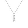 Cadena de Clavícula de Acero Titanio Bambú que no se Desvanece para Mujeres, Diseño Nicho, Versátil Tendencia Nacional Joyería Collar Ojo de Gato Espigas de Trigo