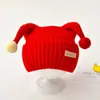Chapéu infantil coreano outono e inverno chapéu de proteção de ouvido quente chapéu de letra moda bebê moda malha pulôver chapéu de lã