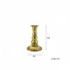 Candelabro de pie alto estilo europeo transfronterizo, lámina dorada vintage, copa para vela, contenedor para vela de cena a la luz de las velas, adornos de decoración para bodas