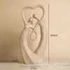 Ornatos de Arte Criativa Nórdica Transfronteiriços Decorações para Sala de Estar Personagens de Casal Abstratos Estilo Levemente Luxuoso Pequenos Ornatos de Entrada