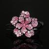 Celebridad de Internet Clip de Diamante de Agua para Cabello de Tres Puntas Clip de Pato Pinza Elegante para Rizos de Cabello Parte Trasera Lateral Tocado de Flor de Hibisco