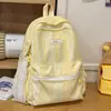 Mochila Casual de Cuadros Corrugados Estilo Nuevo para Niñas, Adecuada para Estudiantes de Secundaria, Preparatoria y Universidad, para la Clase y el Uso de Computadora