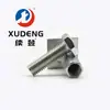 Tornillo hexagonal exterior galvanizado de rosca completa con base y conjunto de tuerca hexagonal extendida soldada
