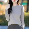 Suéter de Punto Moda 2026 Cuello Redondo para Mujer, Nuevo Jersey de Manga Larga Primavera y Otoño, Top Holgado y Versátil