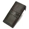 Carteira Versátil de Couro Genuíno Moda Slot para Cartão Multifuncional Clutch Porta-Moedas Mais Vendido Coleção Slot para Cartão Atacado