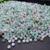 Contas de Ábaco Sementes de Feijão Tricolores Material Birmanês Jade Grau A Artesanato de Jade Joias de Jade Pingente de Jade Pingente de Jade