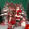 Cartão de Saudação 3D Transfronteiriço da Amazon Casa de Neve de Natal Floresta Veado Velho Festa Cartão de Saudação do Dia dos Namorados