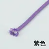 Cuerda Gruesa Trenzada Resistente al Desgaste de 5 mm para Ceñir la Cintura, Cuerda Redonda, Cinturón de Poliéster, Cuerda para Manualidades de Ropa, Correa para Teléfono Móvil, Colorida