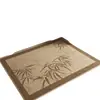 Novo Capacho de Entrada Estilo Linho Simples para Corredor Limpa Sujeira Capacho Decorativo de Pé Borracha Antiderrapante Tapete de Chão Douyin Pode Enviar em Nome