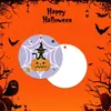 ¡Feliz Halloween! Tarjetas de regalo y decoración de Halloween con diseños de calabaza, etiquetas redondas para mensajes y opciones personalizables