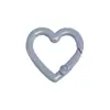 Clips de Resorte Coloridos, Anillas Abiertas Redondas, Anillas de Resorte en Forma de Corazón, Accesorios para Llaveros DIY, Conectores de Aleación