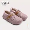 Pantuflas de algodón para mujer, invierno, talón cerrado, nuevo estilo 2026, para interiores en casa, antideslizantes, cálidas, mullidas, zapatos de algodón con forro de felpa para mujer, se pueden usar afuera