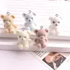 Chaveiro Pingente de Bolsa Acessórios DIY Urso de Pelúcia Desenho Animado Animal Fofo Atacado