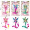 Muñeca Barbie Hada de las Flores para Niños Disfraz de Princesa Sirena Juguete para Niña Figura de Niña Ángel
