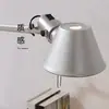 Luminária de Mesa Industrial Tolomeo Italiana com Braço Longo Articulado para Mesa de Escritório Design Elegante Proteção Ocular para Leitura