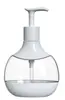 Em Estoque 300ml 500ml Frascos Dispensadores de Loção Corporal Espessos de Parede com Formato Plano, Frascos Combinados para Lavagem e Cuidados, Frascos para Shampoo e Gel de Banho