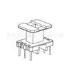 Estrutura de núcleo de transformador EE19, estrutura EE19, slot único vertical, pinos 3+3 -1905-2